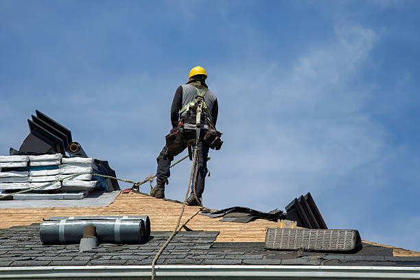 Professional Roofing technician working in Wrightsville Beach, NC